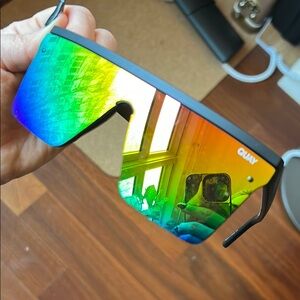 QUAY rainbow glasses